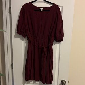 Ava & Viv Deep Red Mini Dress